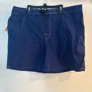 28 Palms Men's Navy Unlined Board Shorts, Size 40